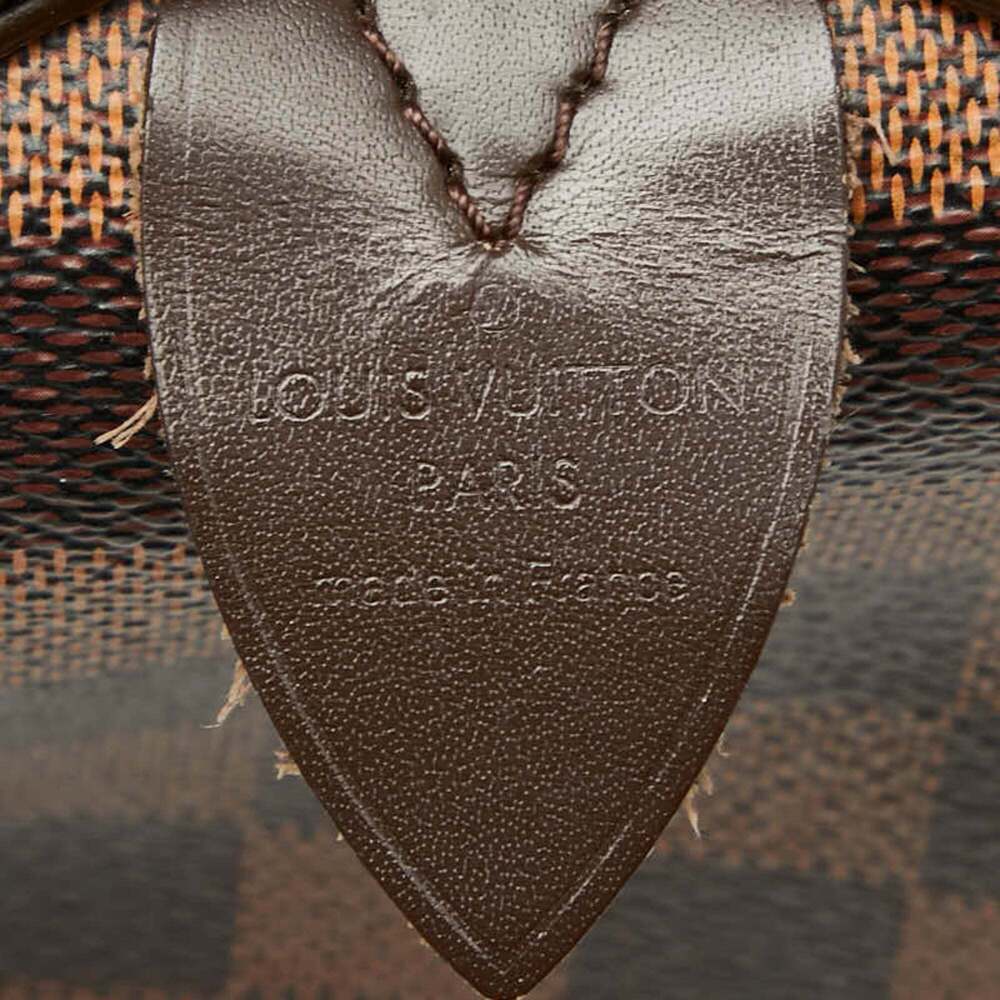 LOUIS VUITTON Authentic Brown Damier Leather Speedy 30 Boston Bag - Picture 11 of 12